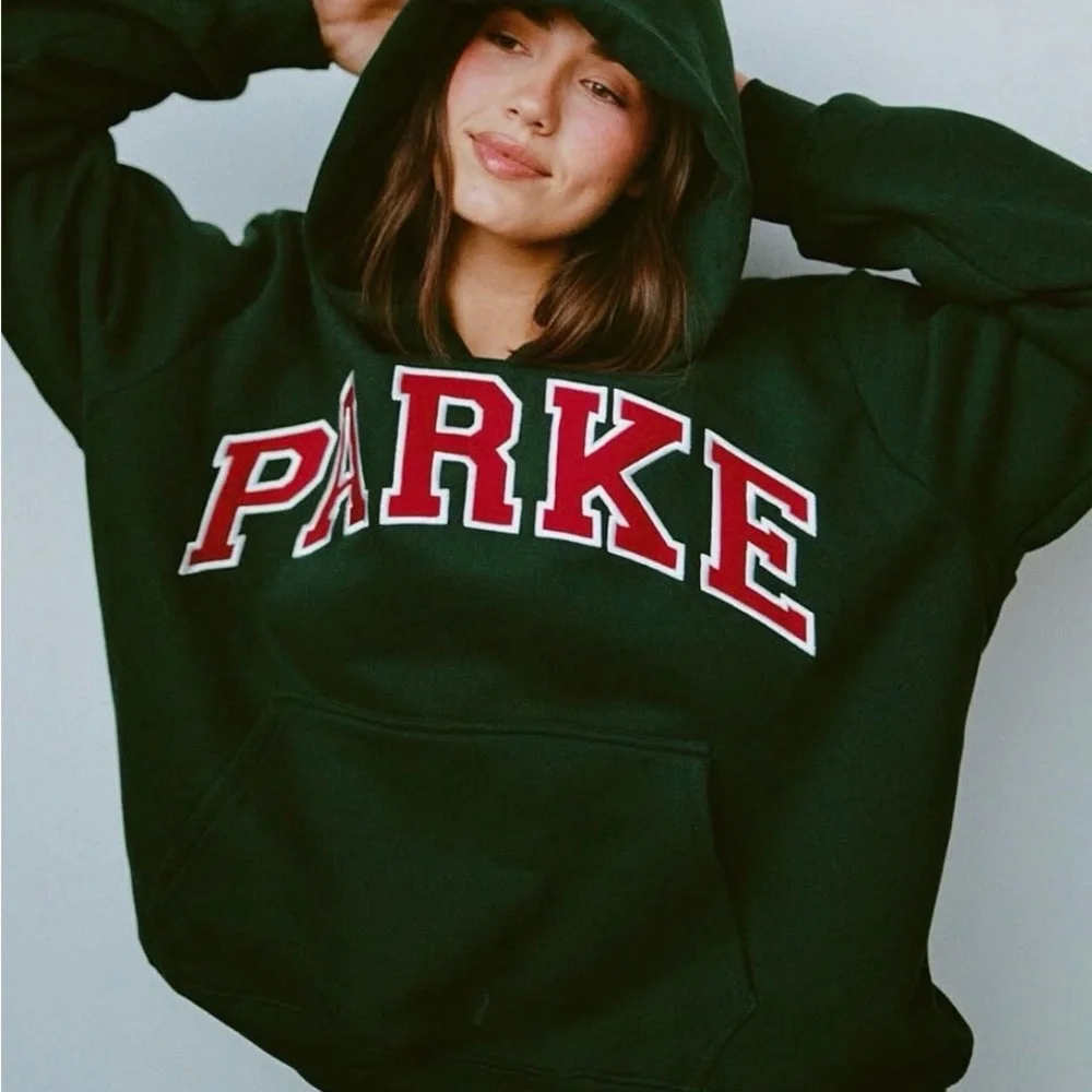 Parke Women's Forest Green Hoodie L/XL - Picture 1 of 3